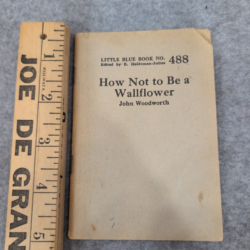 Vintage Little Blue Book No 488 How Not to Be a Wallflower John Woodworth 1920s - Picture 1 of 1